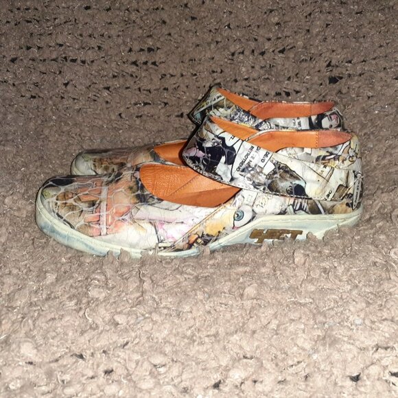 EJECT-Portugal-Funky Imprinted Leather Mary Janes-Multicolor-Sz 36-Excellent - Picture 2 of 7